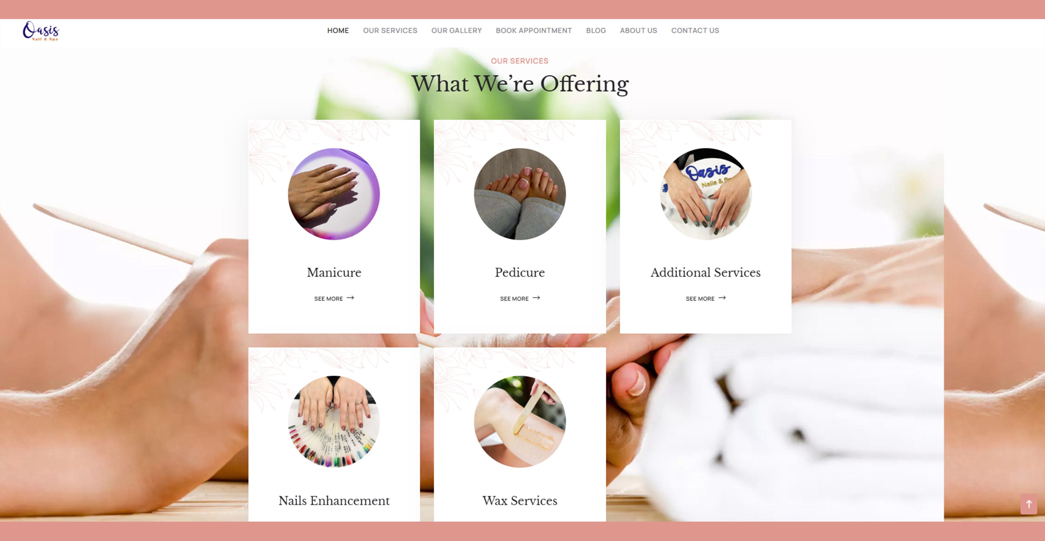 Oasis Nails & Spa screenshot